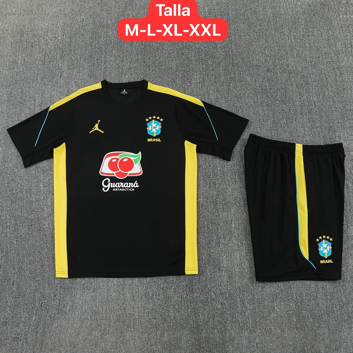 CONJUNTO ENTRENAMIENTO BRASIL NEGRO