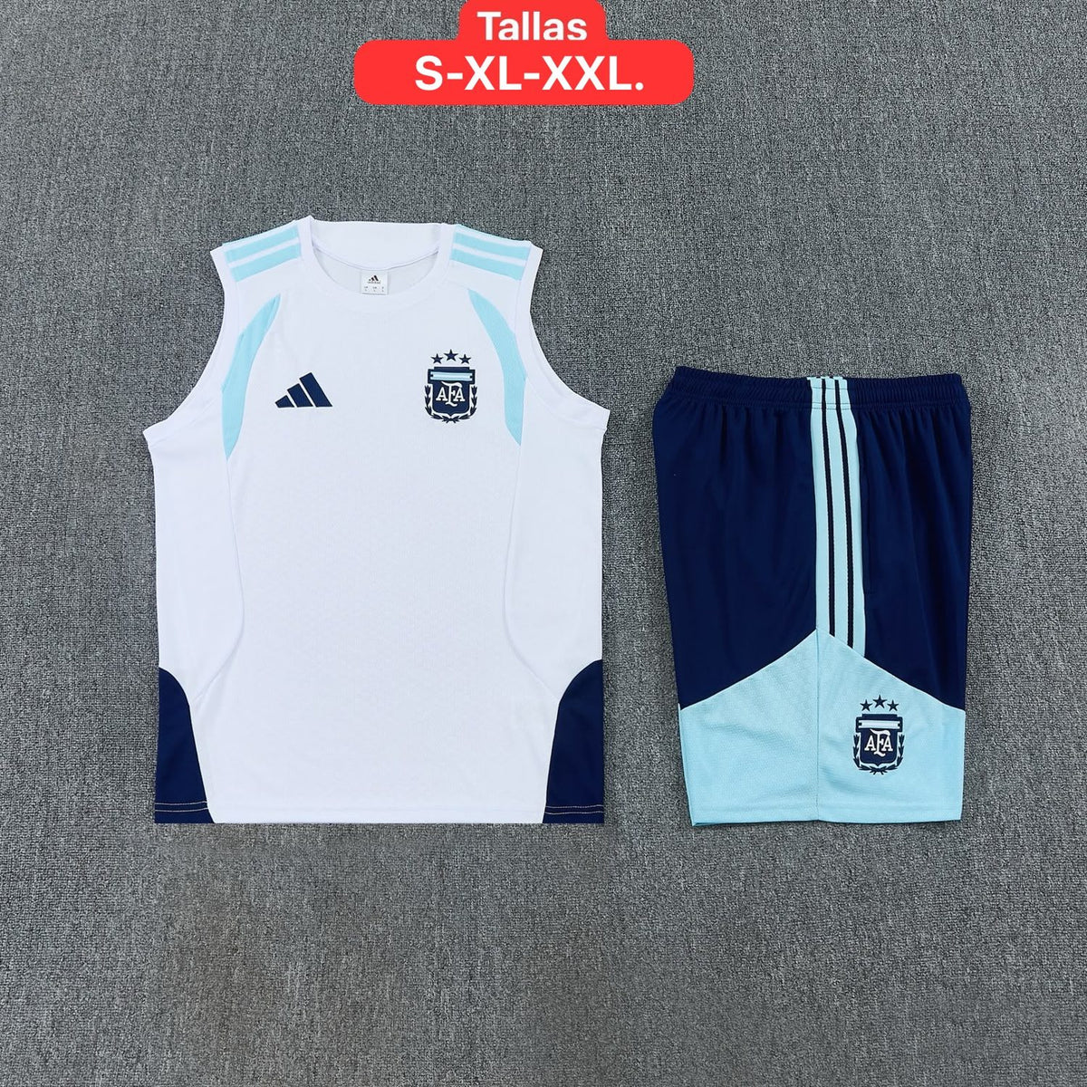 MUSCULOSA ENTRENAMIENTO ARGENTINA BLANCA