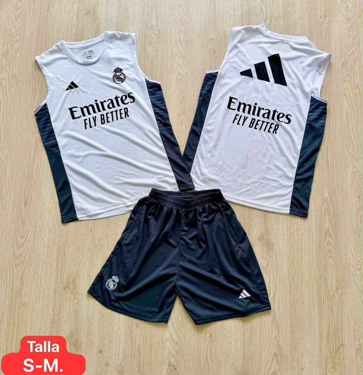 MUSCULOSA ENTRENAMIENTO REAL MADRID BLANCA