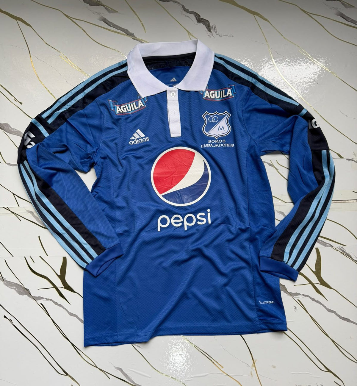 MILLONARIOS RETRO MANGA LARGA PEPSI